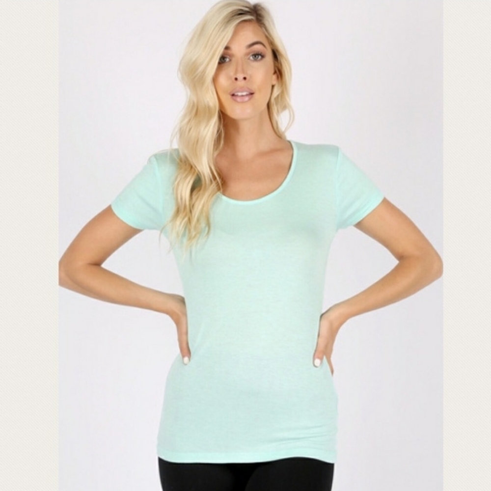 👾 Rayon Scooped Neck Tshirt